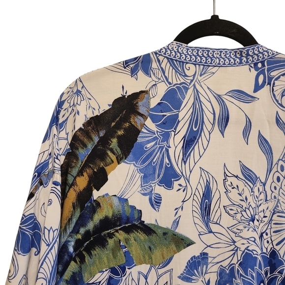 CHICO'S FLORAL PRINT KIMONO SIZE S/M - Picture 7 of 12